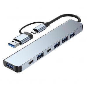 Hub USB multiport 3.0 R&eacute;partiteur multi USB 4 ports USB C Port 3.0 2.0 pour PC Ordinateur Portable Hub - Neuf