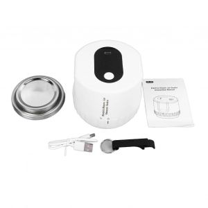 Kit De Scelleuse Sous Vide De Bocaux &Eacute;lectriques Machine De Mise En Conserve Rechargeable Usb Automatique Avec Couvercles Pour Le Stockage Des Aliments Fermentation Blanche - Neuf