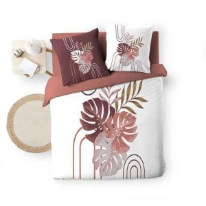 Parure De Lit 220 X 240 Cm Feuillage Tropical - Neuf