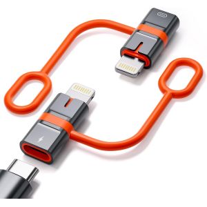 Thef-Adaptateur Usb C Vers Lightning (Lot De 2), 30w Adaptateur Lightning Usb C Charge Rapide Et Transfert De Données Pour Iphone 14 13 12 11, Pad Pro/Air, Galaxy S23 Adaptateur Lightning Otg Pour Ip - Neuf