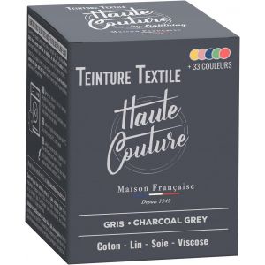 Teinture Textile Gris Charbon-350g Tout-en-un-Prêt à l'emploi pour Vêtements et Tissus HAUTE COUTURE - Neuf