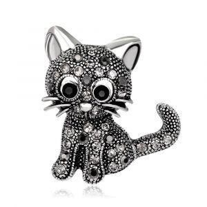 Broches En Cristal En Forme De Chat, Cadeau De Mariage Pour Femme (Chat) - Neuf