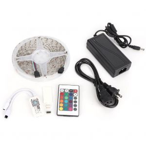 Hjlian Guirlande Lumineuse Etanche 12 V 5 M 300 Led Rvb Avec Telecommande Wi-Fi Et Application, Prise Us 100-240 V - Neuf