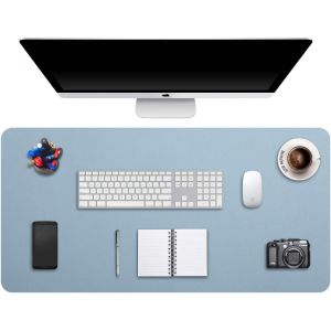 Sous-Main Bureau Xxxxl, Tapis De Bureau, Tapis De Clavier Et Souris, Tapis De Portable, Pad &Eacute;criture, Mouse Pad, Pour Bureau/Maison/Gaming, Pu &Eacute;tanche + Su&egrave;de Antid&eacute;rapant 100 X 50Cm - Neuf