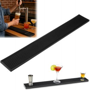 Kalanka-60x10cm Tapis &Eacute;gouttoir &Eacute;troits,Tapis De Robinet En Silicone,&Eacute;gouttoir Pour Plan De Travail Anti-D&eacute;rapant Pour Bar Protection,Cuisine,Salle De Bain - Neuf