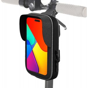 Sacoche trotinette Electrique Compatible avec Les Telephones Portables jusqu'a 7,5"" d'ecran Conception Ergonomique et Etanche Sac de Rangement et d'acces Rapide - Neuf