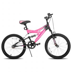 V&eacute;lo Enfant Vtt 20 Pouces Joystar Contender Tout Suspendu Double Frein &Agrave; Main B&eacute;quille Rose - Neuf