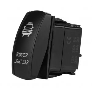 Interrupteur a bascule etanche 12 V/24 V CC, 5 broches, marche/arret, double LED bleue, pour voiture, bateau, marine - Neuf