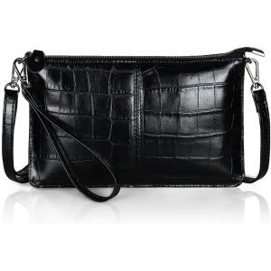 RFCBC-Befen Sac à bandoulière en cuir véritable pour femme avec bandoulière et sangle de poignet - Neuf