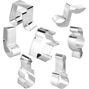 Jexnovashop-7 Pcs Moule &Agrave; Biscuits De Musique Moules &Agrave; Biscuits En Acier Inoxydable Pour Faire Des Biscuits, Du Pain, Des G&acirc;teaux, Etc. - Neuf