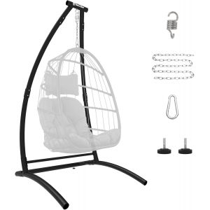 Ulteronixshop-Structure De Fauteuil Suspendu De Type C, Structure Lourde Pour L'ext&eacute;rieur En Acier, Cadre De Hamac (Fauteuil Suspendu Non Inclus) - Neuf