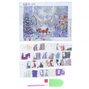 Hjlian Kit De Peinture Diamant De Noel A Faire Soi-Meme, Decoration D'interieur (S8953 30 X 40 Cm) - Neuf