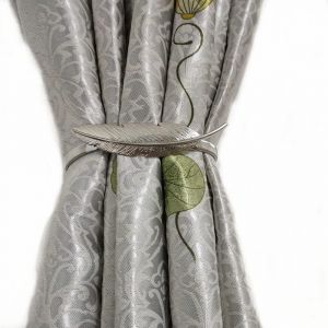 Décoratif Rideau Tendeur, Argent,2 Pièces En Métal Réglable Printemps Corde Rideau De Boucles Pour Le Home Office De L'hôtel Décoration De Fenêtre - Neuf