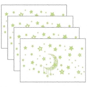 4 Ensembles D'autocollants Muraux De Chambre &Agrave; Coucher Autocollant Mural Autocollant Pour Enfants Autocollant De Chambre D'enfant Brillent Dans Le Noir Autocollants D'&eacute;toile De Lune - Neuf