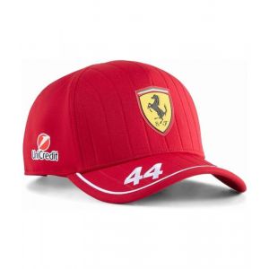Casquette De Baseball Pour Homme Scuderia Ferrari Hp F1 Team Lewis Hamilton - Rouge Cerise Foncé - Neuf