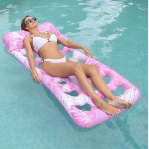 Radeau Flottant De Piscine Hamac Gonflable,180 X 90 Cm Fauteuil Gonflable De Piscine Chaise Flottante Flotteur De Matelas Avec Trous Plage Piscine, Fête D'été Rangée Flottante Surf Eau Jouet - Neuf
