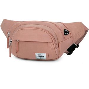 JEXNOVASHOP-Wind Took Sac Banane Sacoche Bandouli&egrave;re Femme Homme Sac de Ceinture Multifonctionnel pour Loisir/Voyage/Sports/Randonn&eacute;e/en Plein air, 35 x 7.5 x 15 cm - Neuf