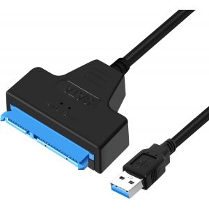 ChicSlick-Cable Sata Vers Usb, Adaptateur Usb 3.0 Vers Sata Pour Disque Dur Et Ssd 2,5, Ssd/Hdd Convertisseur, Compatible Avec Les Syst&egrave;mes D'Exploitation Windows, Mac Et Linux[X1230] - Neuf