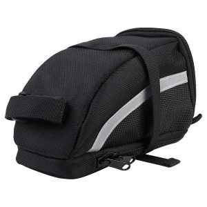 Sacoche De V&eacute;lo Triangulaire Pour Homme &iquest; Pochette De Selle Imperm&eacute;able Et R&eacute;sistante Avec Bandes R&eacute;fl&eacute;chissantes, Universelle Pour Tous Les V&eacute;los, Fermeture &Eacute;clair Facile D'acc&egrave;s - Neuf