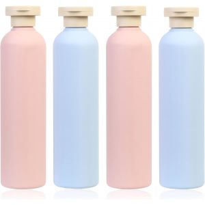4 Pcs Flacon Voyage,Contenant Voyage 260ML,Flacons de Voyage à Remplir,Bouteilles de Voyage Vide Étanches pour Shampoing Lotion Gel Douche Creme Liquidi Voyage Accessoires - Neuf