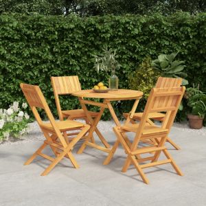 Prolenta Premium - Ensemble &Agrave; Manger De Jardin 5 Pcs Bois De Teck Massif - Neuf