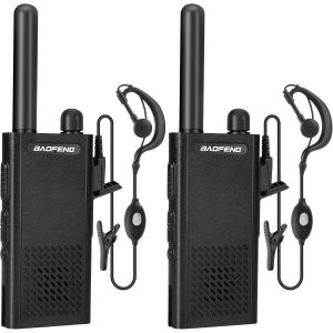 Baofeng T26 Talkie Walkie Longue Port&eacute;e - 2W Ultra-Fins Et L&eacute;gers Avec 16 Canaux Pmr, Batterie Li-Ion Rechargeable, Chargeur Type-C, Vox Et Audio Clair Pour Ext&eacute;rieur, Travail Et Famille - Neuf