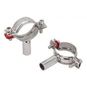 Lot de 2 colliers de serrage en acier inoxydable pour tuyaux de 38 a 40 mm - Neuf