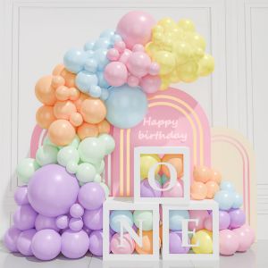 AYUHR-Decoration Anniversaire Femme Fille, Blanc Or Ballons Décorations Femme, Banderole Joyeux Table Anniversaire pour 18 21 30 40 50 60 - Neuf