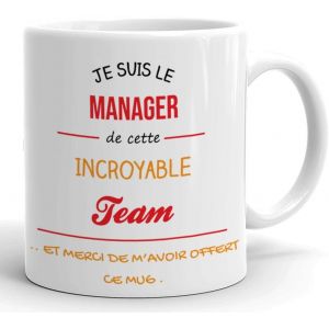 Eryi-Tasse-Mug Collègue-Je Suis Le Manager De Cette Incroyable Team - Idée Cadeau Patron Travail Nouveau Job - Neuf