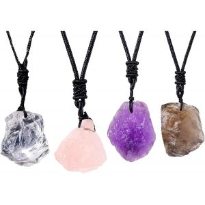 Kales-Collier De Pierres Précieuses En Cristal Pour Femme,Collier En Cristal Pour Femme,Collier Pendentif Pierre De Lune,Réveillez Votre Énergie Avec Cette Pierre Des Nouveaux Départs - Neuf