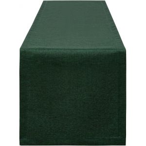 Sjzg-Nappe Moderne Lavable En Lin Vert Nappe Restaurant F&ecirc;te Vacances D&eacute;coration Nappe Imperm&eacute;able (Vert, 30 X 140 Cm) - Neuf