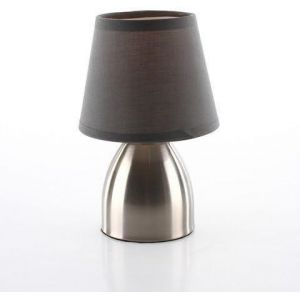 Kal-Lampe De Chevet Touch Pied Metal Abat Jour Gris - Neuf