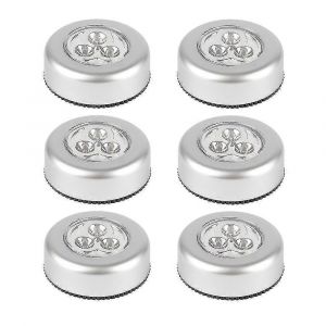 Pack de 6 lampes de robinet Veilleuses tactiles sans fil aliment&eacute;es par batterie Stick Tap Lampe tactile Stick-on Push Lig - Neuf