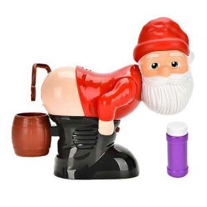 Machine &agrave; souffler de bulles de P&egrave;re No&euml;l dr&ocirc;le avec lumi&egrave;res clignotantes et musique,souffleur de bulles de No&euml;l pour l'activit&eacute; ext&eacute;rieure et int&eacute;rieure 1 ensemble - Neuf