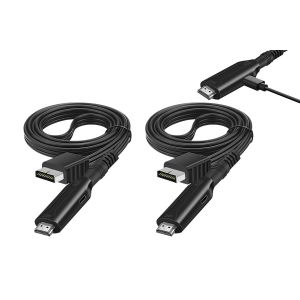 Adaptateur convertisseur HDMI pour PS1 et PS2 avec c&acirc;ble HDMI, compatible 1080p et 720p, lot de 2 - Neuf