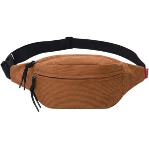 KALANKA-Sac Banane Femme Velours Côtelé Sac BandoulièRe Croissant pour Femmes Sac à Bandoulière en Velours Côtelé Hobos Portables avec Sangle Réglable - Neuf