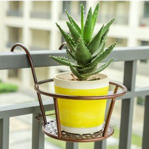 En Fer Forgé, Des Paniers Suspendus Pour Les Pots De Fleurs - Pour Terrasse, Balcon, Porche Ou De La Clôture De Bronze - Neuf
