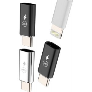 Thef-65w Adaptateur Lightning Vers Usb C Mâle (Lot De 3) Pd Chargeur Rapide Prise Type C Câble Pour Apple Pour Iphone 16 15 Pro Compatible Avec Samsung Pour Ipad Connecteur Jack Accessoire Voiture Câ - Neuf