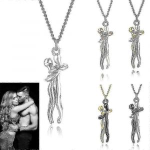 2023,Couple &Eacute;treignant Pendentif Collier Style D'amour Collier Breloque Bijoux Cadeau De La Saint-Valentin Pour Les Filles De La Femme - Neuf