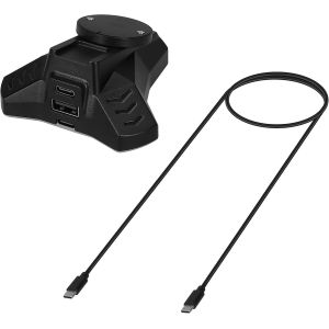 Station de Charge Compatible avec Logitech G PRO X Superlight/G Pro Wireless / G903 / G703 / G403 Station de Charge - Chargeur pour Souris sans Fil avec Câble - noir - Neuf