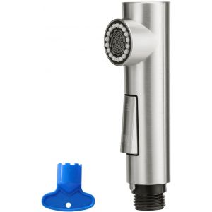 JGD-Robinet Cuisine de Rechange Douchette T&ecirc;te de Robinet Amovible Universelle En Acier pro T&ecirc;te 2 Types de Jet Douchette, Nickel bross&eacute; - Neuf