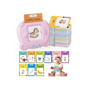 255 cartes flash parlantes pour tout-petits &iquest; Coffret d'apprentissage de 510 mots avec lecteur de cartes &iquest; Rose - Neuf