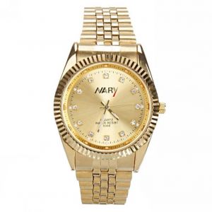 Nary &Agrave; La Mode Hommes Femmes Bracelet En Acier &Eacute;tanche Quartz Montre-Bracelet Montre(Dor&eacute; / Femmes) - Neuf