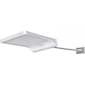 Tianyi-- Applique Solaire Helios 36 Leds 7w 6500k - Capteur De Mouvement - Ip67 Résistante Aux Intempéries - Éclairage Écologique Pour Jardins, Allées, Patios - Blanc, Métal - Neuf