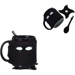 Tasse Ninja Cr&eacute;ative Tasse &Agrave; Caf&eacute; Fra&icirc;che Tasse &Agrave; Caf&eacute; De Dessin Anim&eacute; Tasse &Agrave; Boisson Avec Dessous De Verre Et Cuill&egrave;re Tasse R&eacute;sistante &Agrave; La Chaleur Tasse &Agrave; Caf&eacute; Avec Poign&eacute;e - Neuf