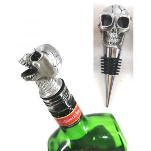 Pack De 2 Vin Verseur Bouchons, Halloween Verseur Bouchons, Du Crâne, Du Vin Et Du Whisky Aérateur, Unique Halloween Souvenirs, Cadeau Idéal Pour Les Amateurs De Crâne, De La Décoration - Neuf