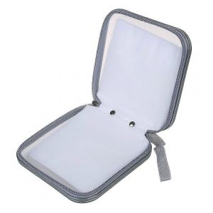 40 Cd Dvd Disque Album Stockage Étui De Transport Couverture Portefeuille Manchon Support Sac Boîte Rigide - Argent - Neuf