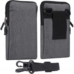 KAL-Sac De Ceinture Clip Pour T&eacute;l&eacute;phone Portable, Petit Sac &Agrave; Bandouli&egrave;re Homme, Femme Homme Universel Sacoche De Ceinture Travail Pochette Telephone Sac &Agrave; &Eacute;paule Sac &Agrave; Main Housse De Transport - Neuf