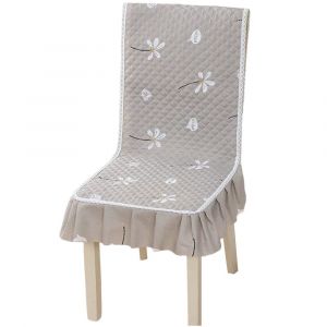 Housse De Chaise Extensible Antid&eacute;rapante Pour Fauteuil Siamois - Gris Clair - Neuf