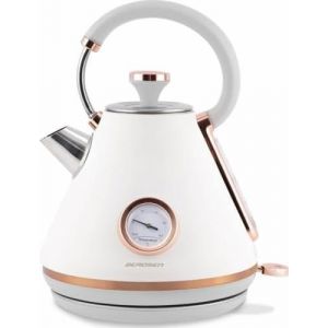 Bouilloire Électrique Avec Thermomètre Bd-701 1.7L - Blanc - Neuf